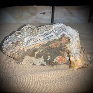 🔥 Large Banded Chalcedony & Drusy Quartz Specimen | Raw Crystal Rock | 2+ lbs